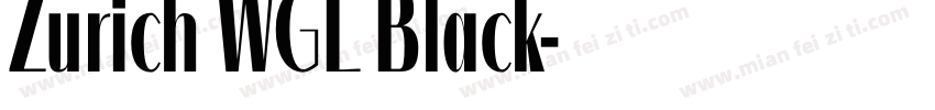 Zurich WGL Black字体转换